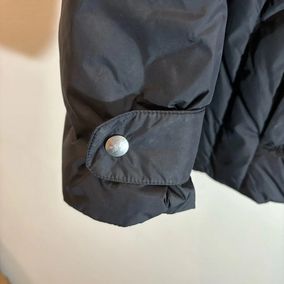 LAND’S END Sz XL Goose Down Many Pockets Funnel Neck Zipper Puffer  Coat Jacket - Picture 4 of 12